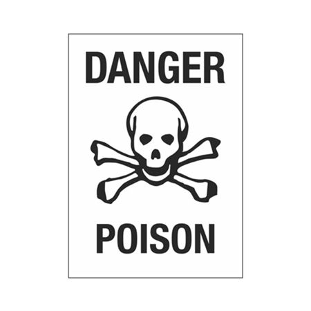 Danger Poison 10" x 14" Sign